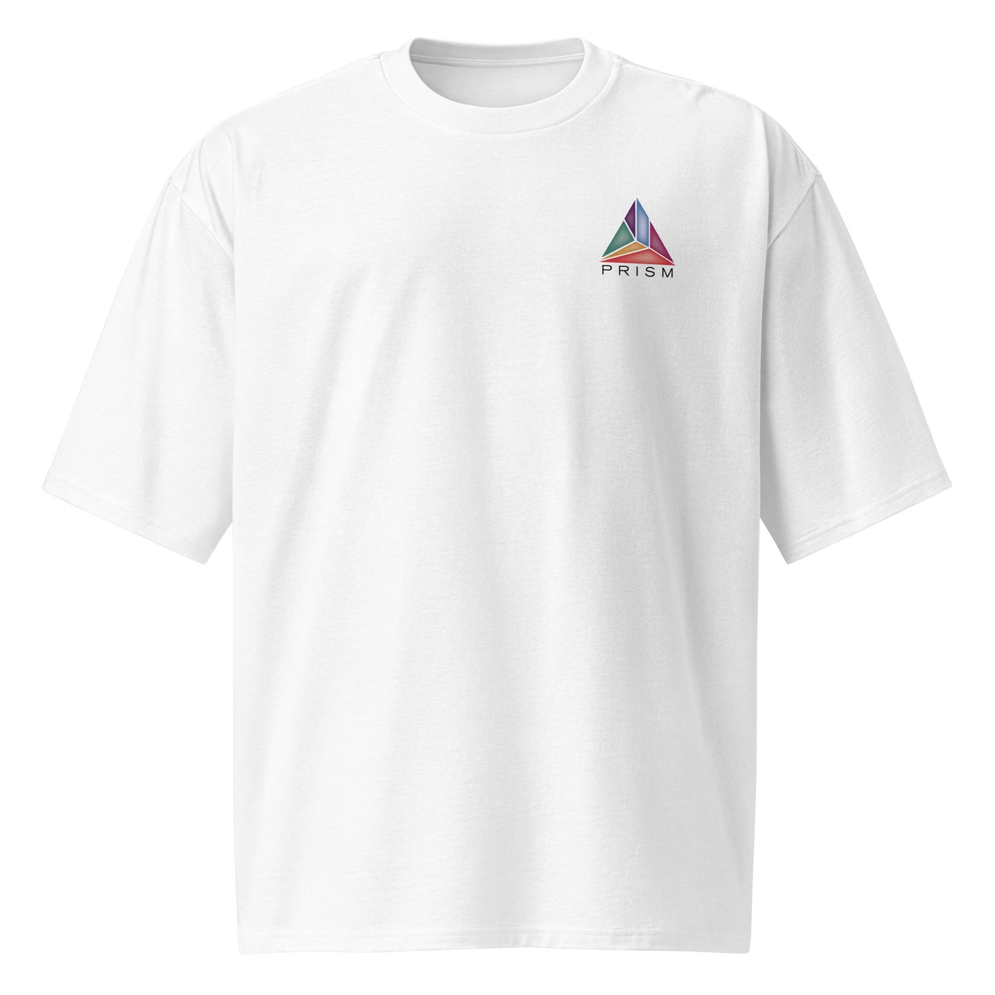 PRISM_Dragtor-oversized-Logo-t-shirt-white