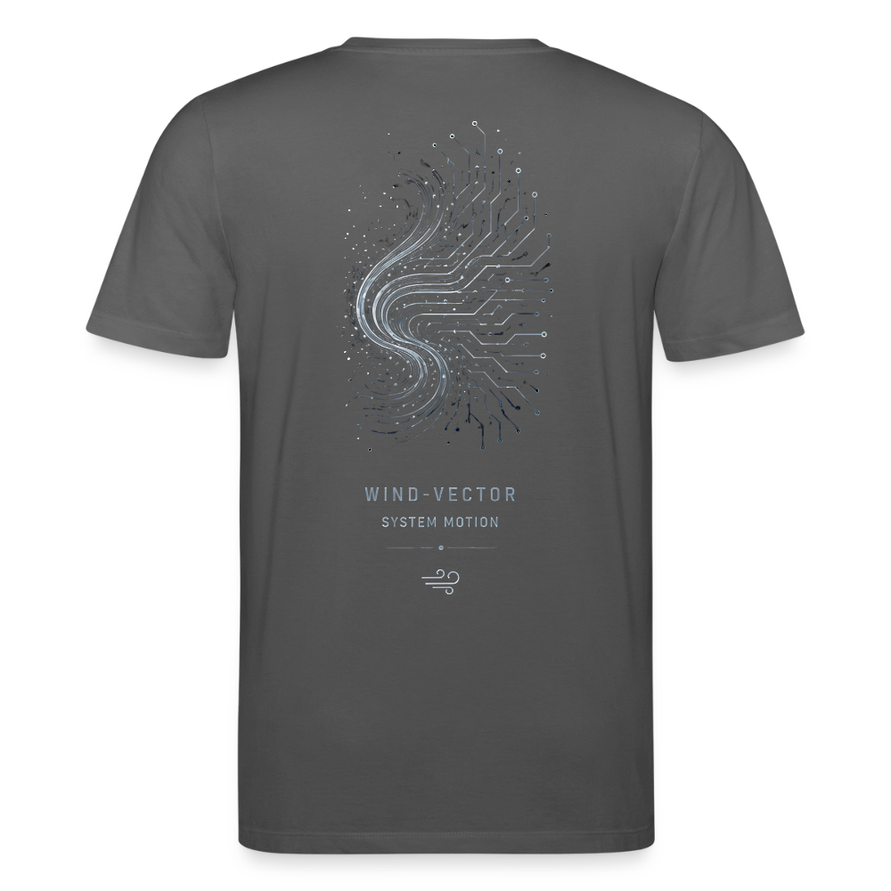 PRISM // WIND-VECTOR – Premium Bio-Shirt - Anthrazit