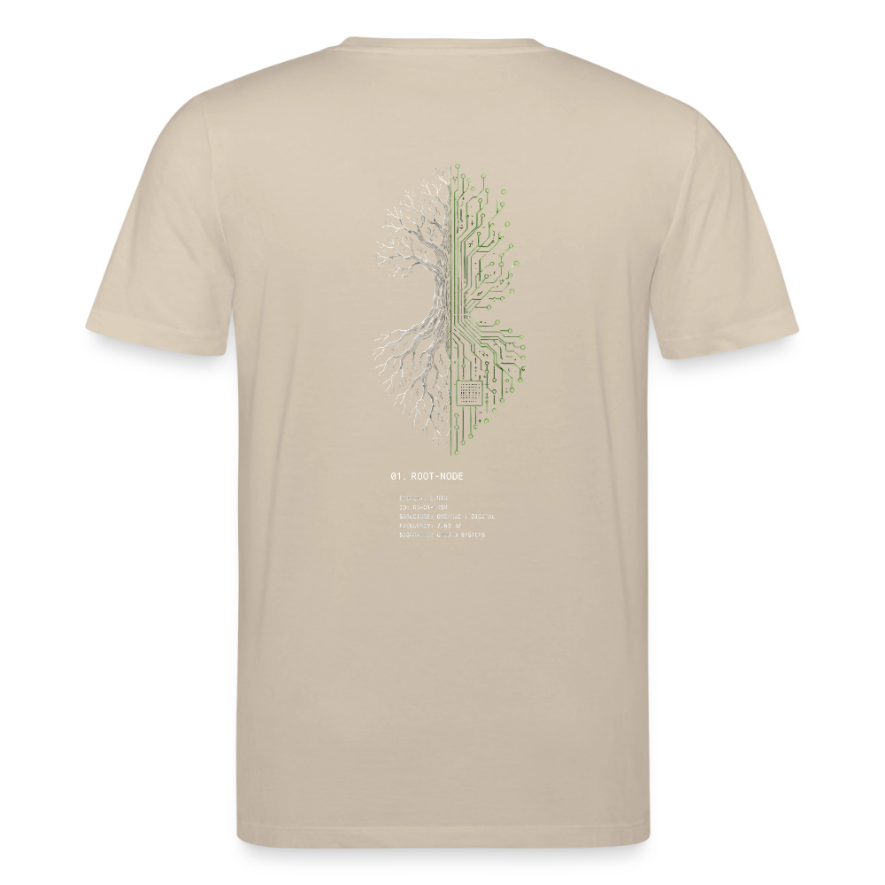 PRISM // ROOT-NODE – Premium Bio-Shirt - Beige