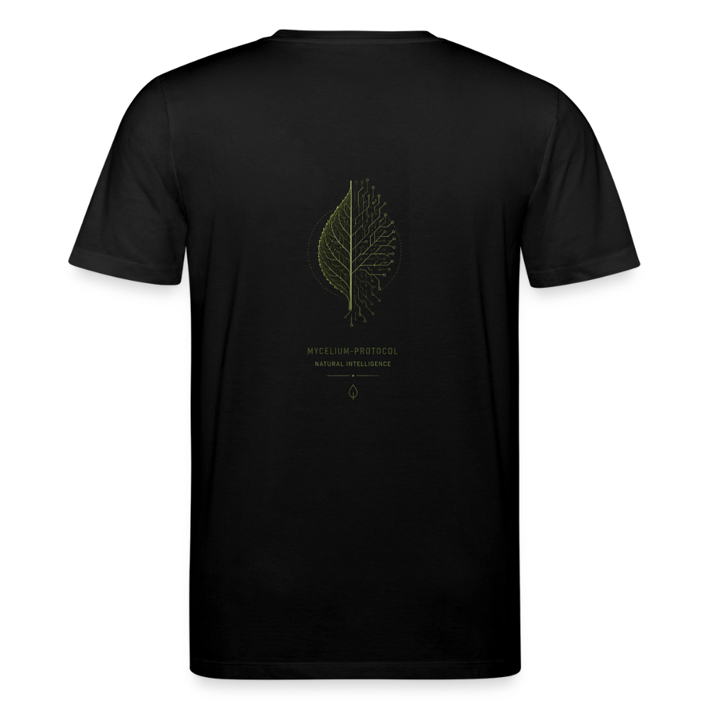 PRISM // MYCELIUM-PROTOCOL – Premium Bio-Shirt - Schwarz