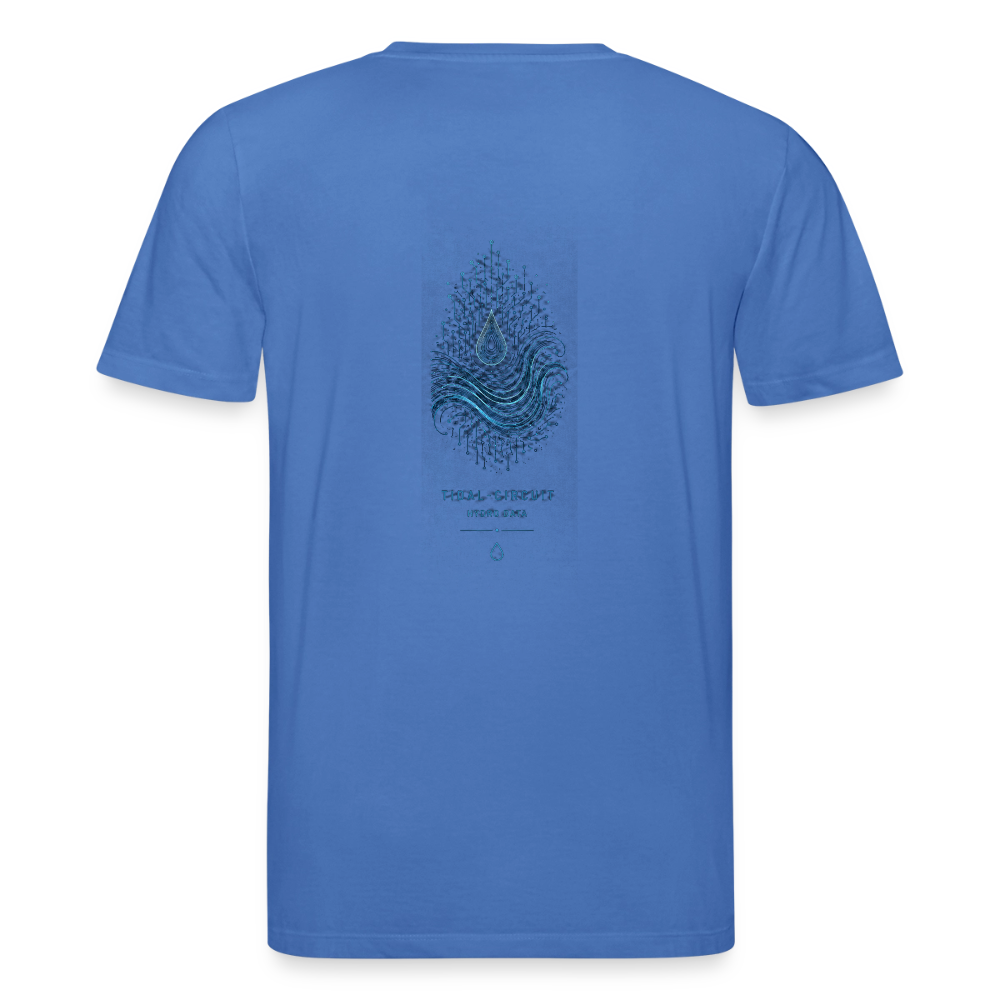 PRISM // TIDAL-CIRCUIT – Premium Bio-Shirt - Achtsames Blau