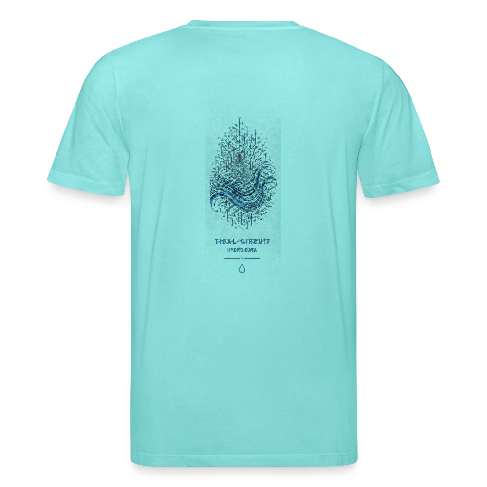 PRISM // TIDAL-CIRCUIT – Premium Bio-Shirt - Poolblau