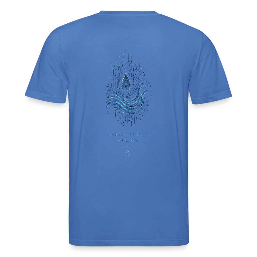 PRISM // TIDAL-CIRCUIT – Premium Bio-Shirt - Achtsames Blau