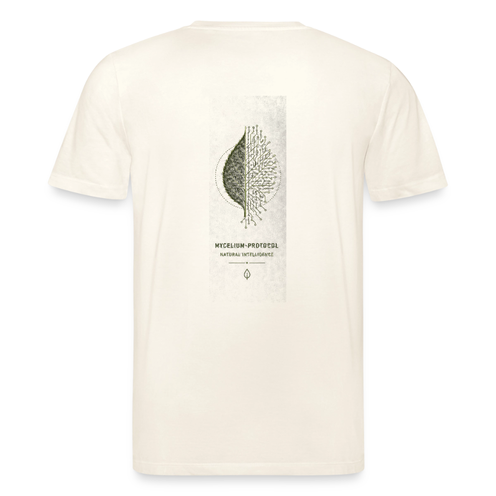 PRISM // MYCELIUM-PROTOCOL – Premium Bio-Shirt - Naturweiß 