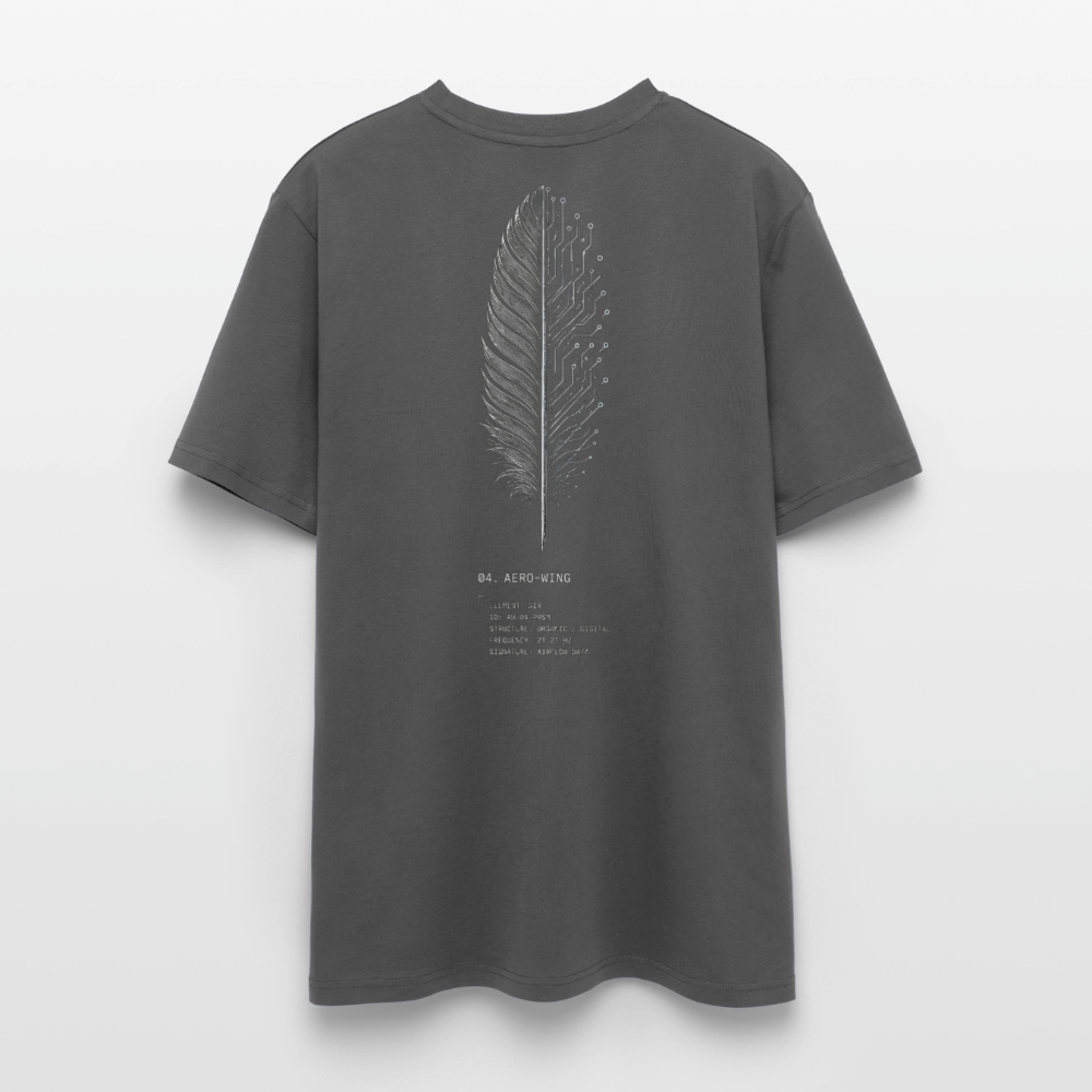 PRISM // AERO-WING – Premium Bio-Shirt - Anthrazit