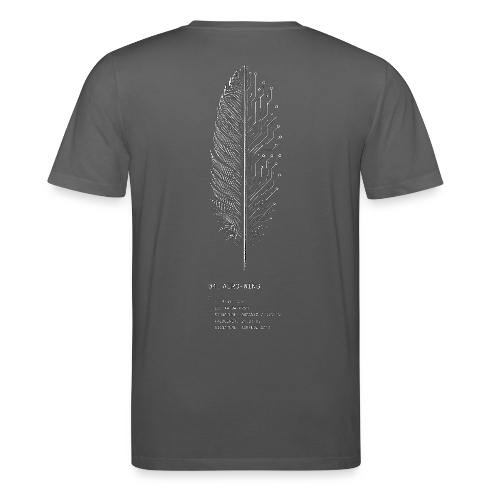 PRISM // AERO-WING – Premium Bio-Shirt - Anthrazit