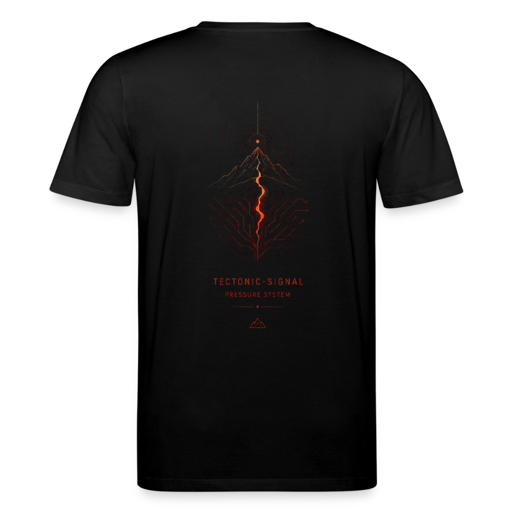 PRISM // TECTONIC-SIGNAL – Premium Bio-Shirt - Schwarz