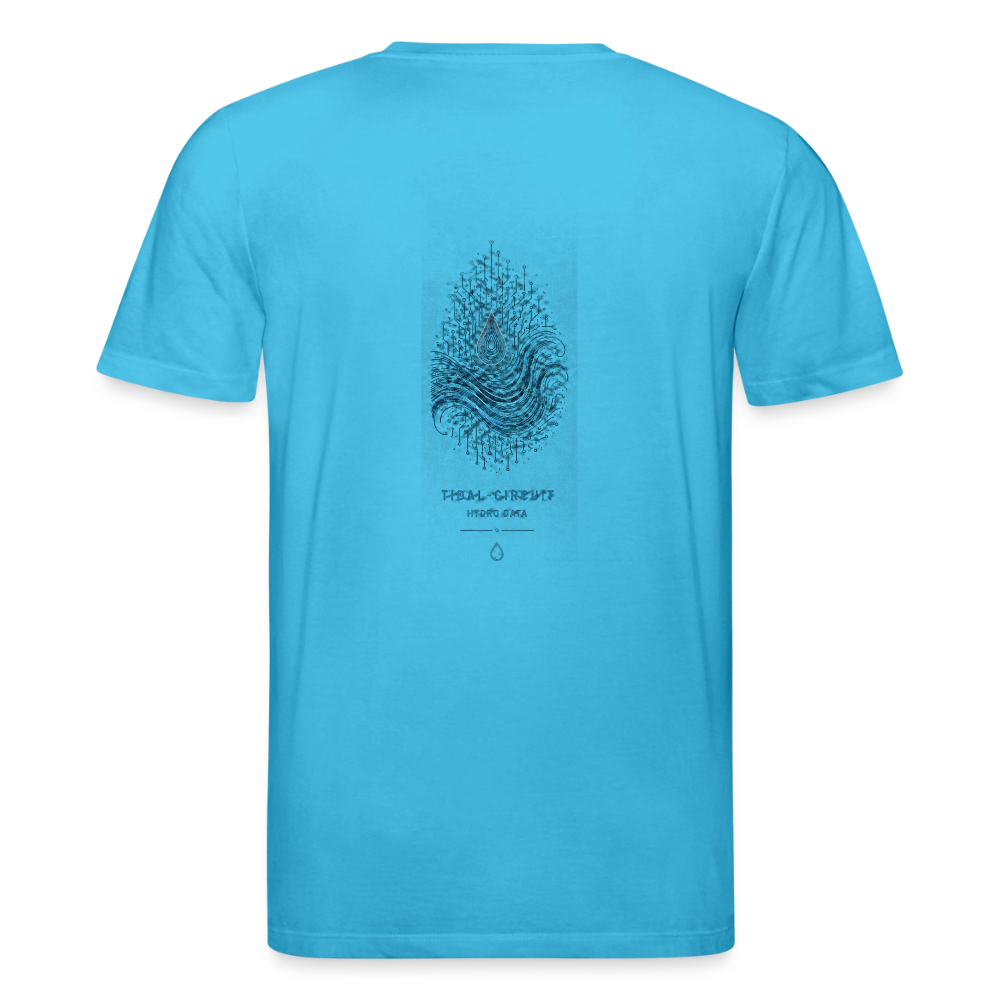 PRISM // TIDAL-CIRCUIT – Premium Bio-Shirt - Aquablau