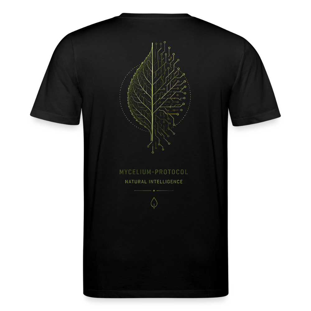 PRISM // MYCELIUM-PROTOCOL – Premium Bio-Shirt - Schwarz