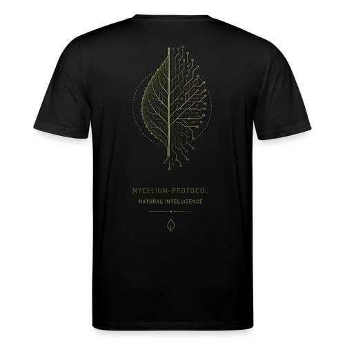 PRISM // MYCELIUM-PROTOCOL – Premium Bio-Shirt - Schwarz