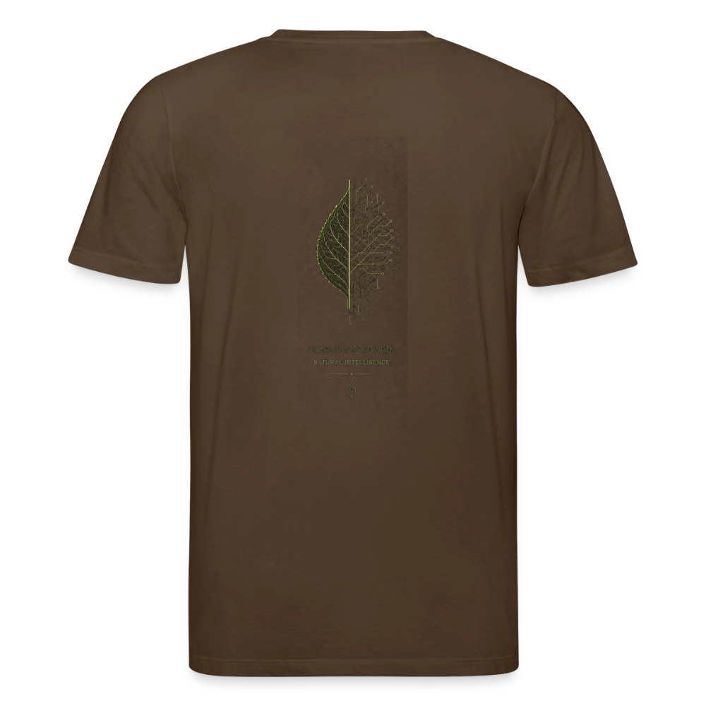 PRISM // MYCELIUM-PROTOCOL – Premium Bio-Shirt - Dunkelbraun