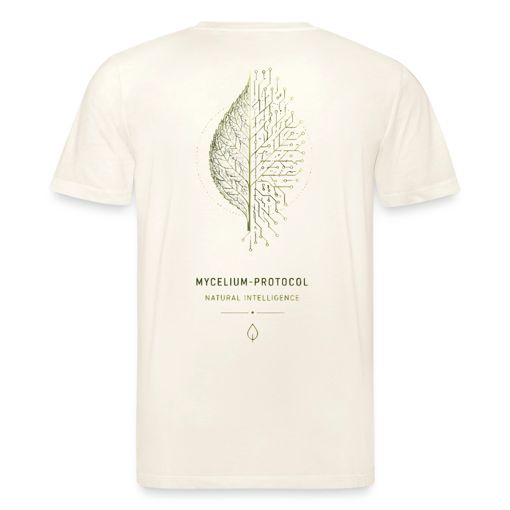 PRISM // MYCELIUM-PROTOCOL – Premium Bio-Shirt - Naturweiß 