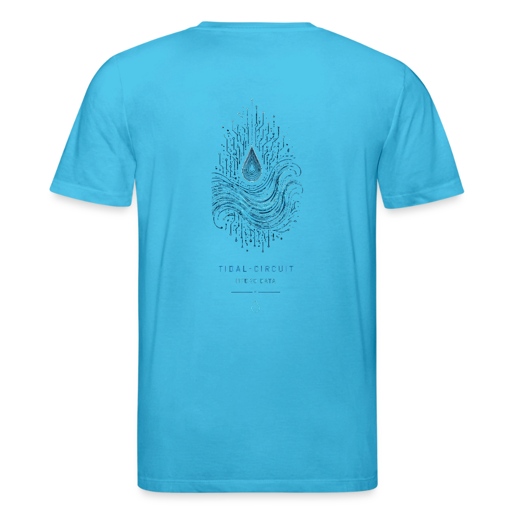 PRISM // TIDAL-CIRCUIT – Premium Bio-Shirt - Aquablau